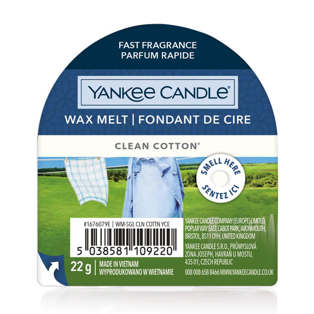 Yankee Candle Clean Cotton Wax Melt £1.62